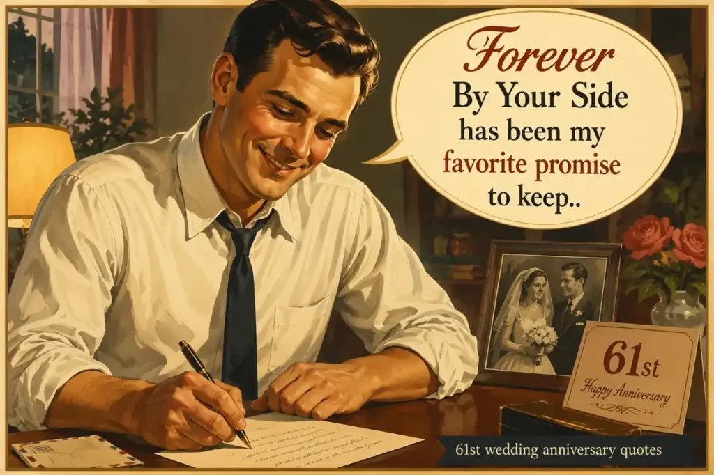Romantic 61st Wedding Anniversary Quotes