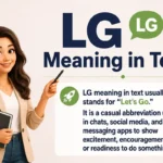 LG Meaning in Text.