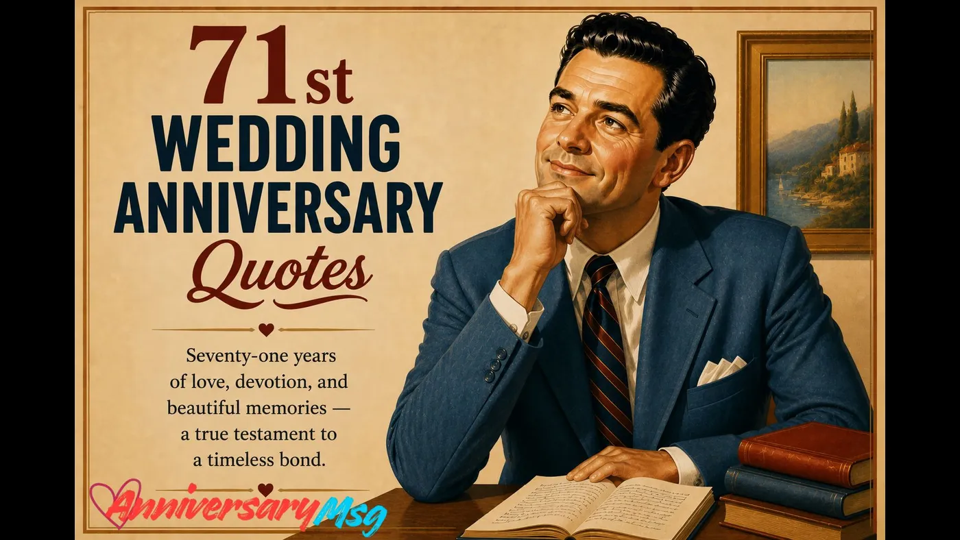 71st Wedding Anniversary Quotes That Capture Years of Love