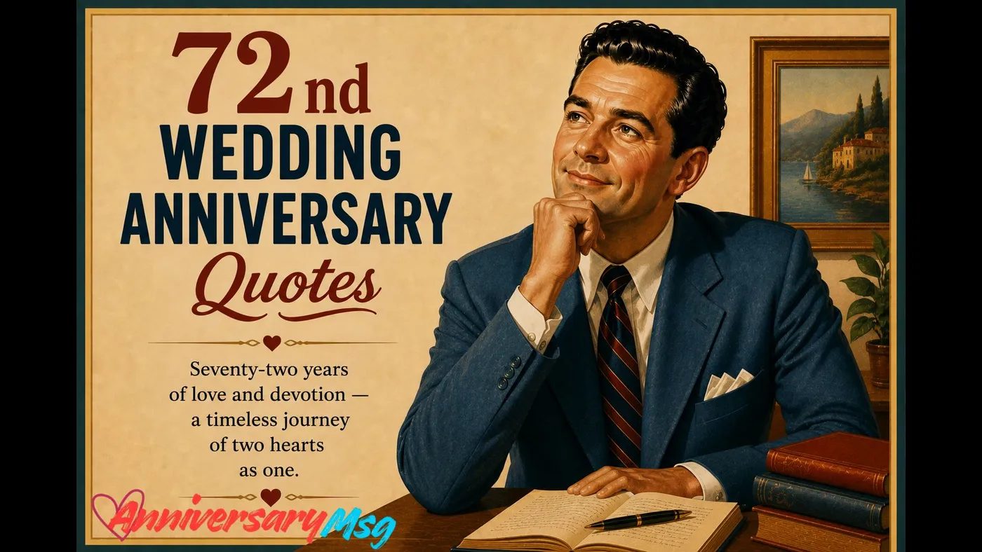 72nd Wedding Anniversary Romantic & Heartfelt Quotes