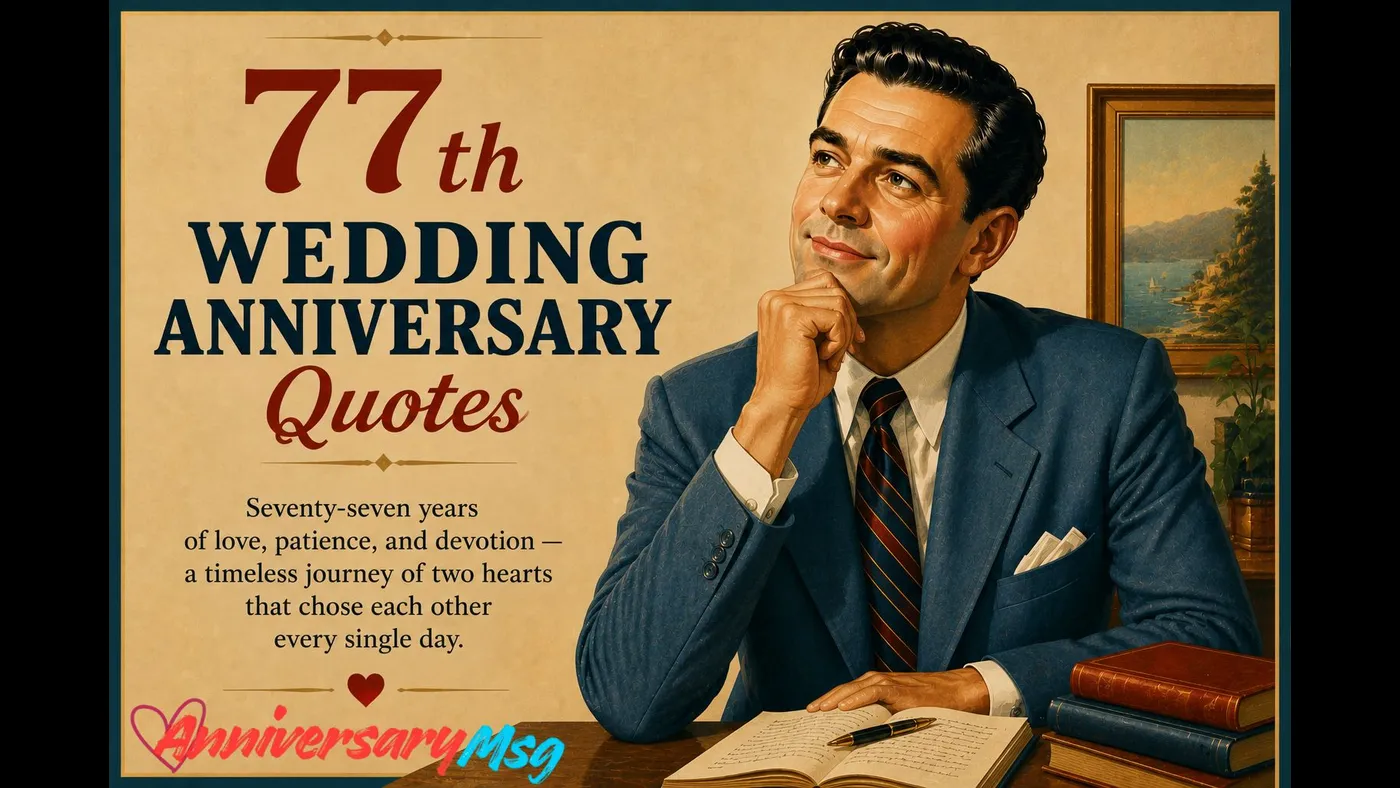 77th Wedding Anniversary Quotes for Every Love Story