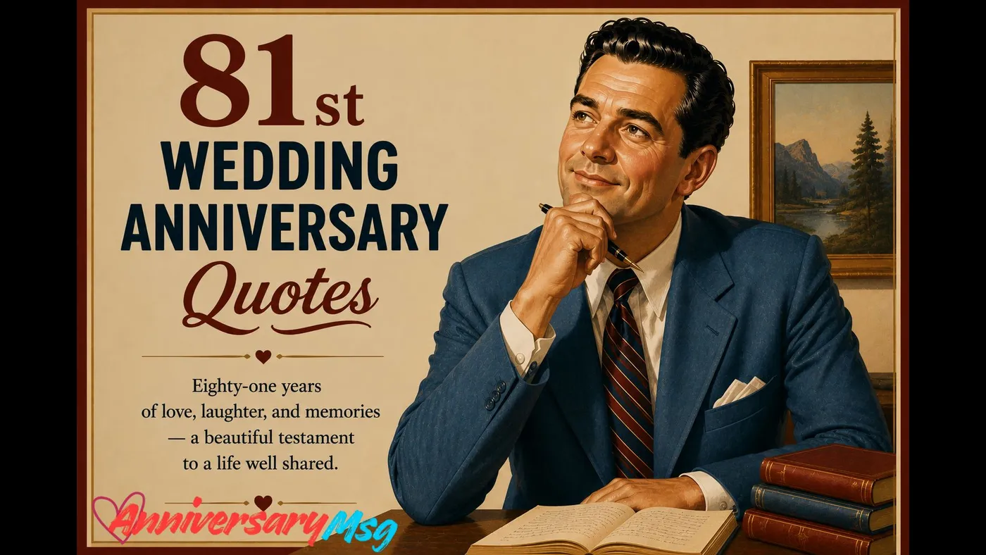 81st Wedding Anniversary Quotes & Wishes for a Golden Love
