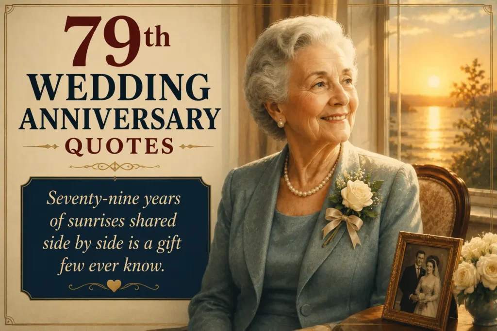 Heartfelt 79th Wedding Anniversary Quotes for a Legendary Couple