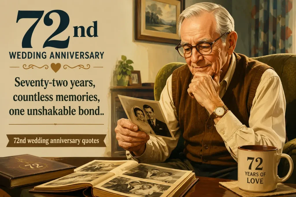 Heartfelt 72nd Wedding Anniversary Quotes for Husband