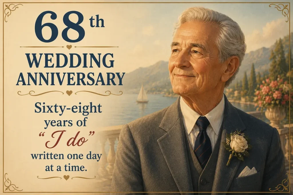 68th Wedding Anniversary Quotes for a Golden Love Story