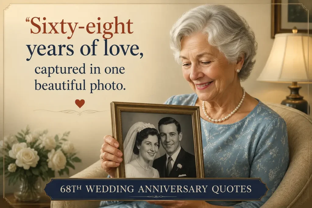 68th Wedding Anniversary Quotes for Social Media Captions