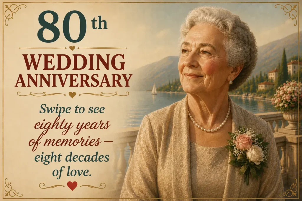 80th Wedding Anniversary Quotes for Social Media Captions