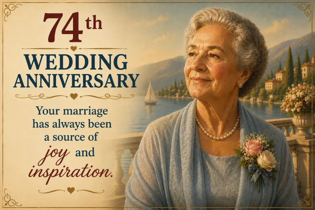 Quotes for Friends Celebrating Their 74th Wedding Anniversary