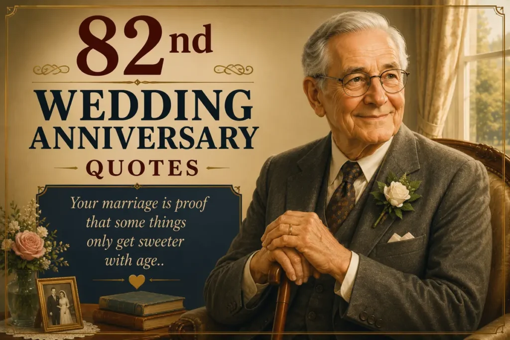 Short & Sweet 82nd Wedding Anniversary Quotes