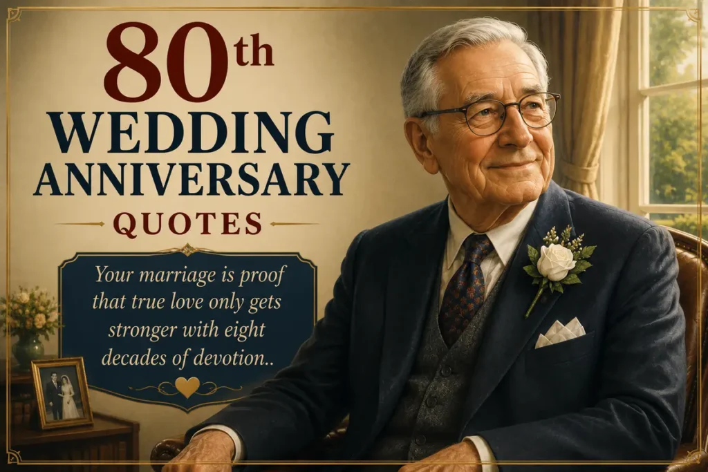 Heartfelt 80th Wedding Anniversary Quotes for Grandparents