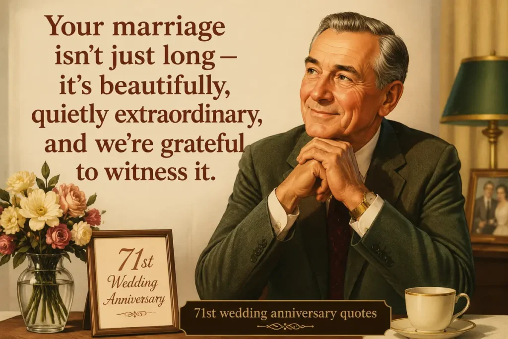 Heartfelt 71st Wedding Anniversary Quotes for Couples