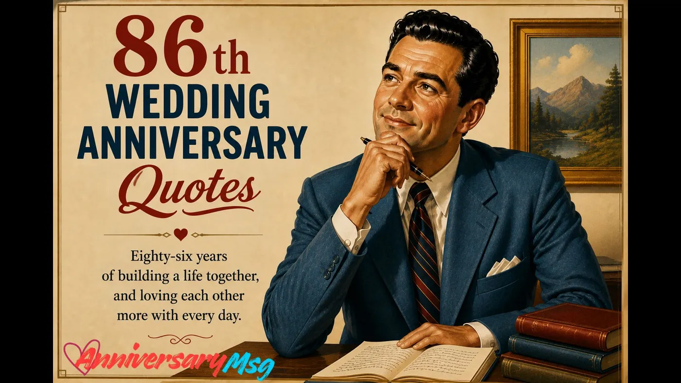 86th Wedding Anniversary Quotes Emotional & Poetic Wishes
