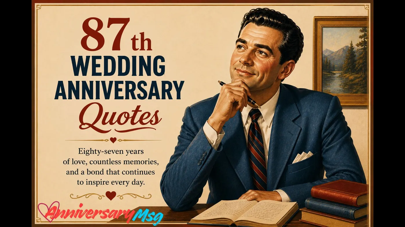 87th Wedding Anniversary Quotes Religious & Funny Wishes