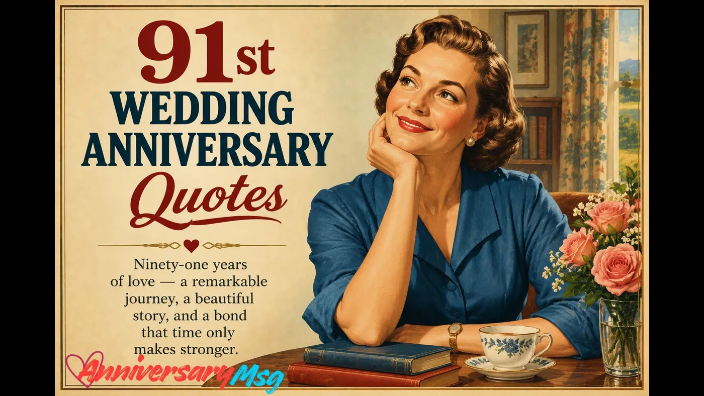 91st Wedding Anniversary Quotes to Honor a Love Story