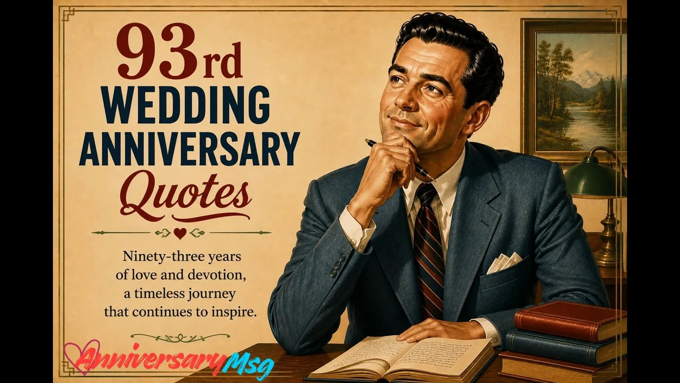 93rd Wedding Anniversary Quotes to Honor a Rare Love