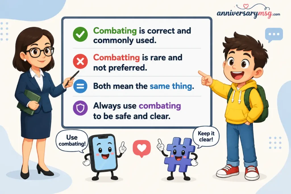Final Answer About Combatting or Combating (Quick Recap)