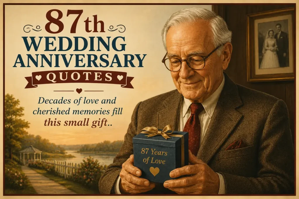 Quotes to Write in an 87th Wedding Anniversary Gift or Scrapbook