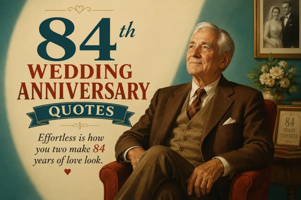 Best Quotes for a Couple Celebrating Their 84th Wedding Anniversary