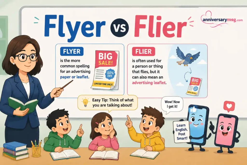 Simple Answer in One Look of Fliers vs Flyers