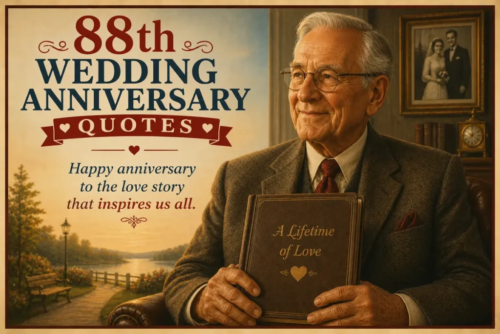 88th Wedding Anniversary Wishes for Cards and Messages