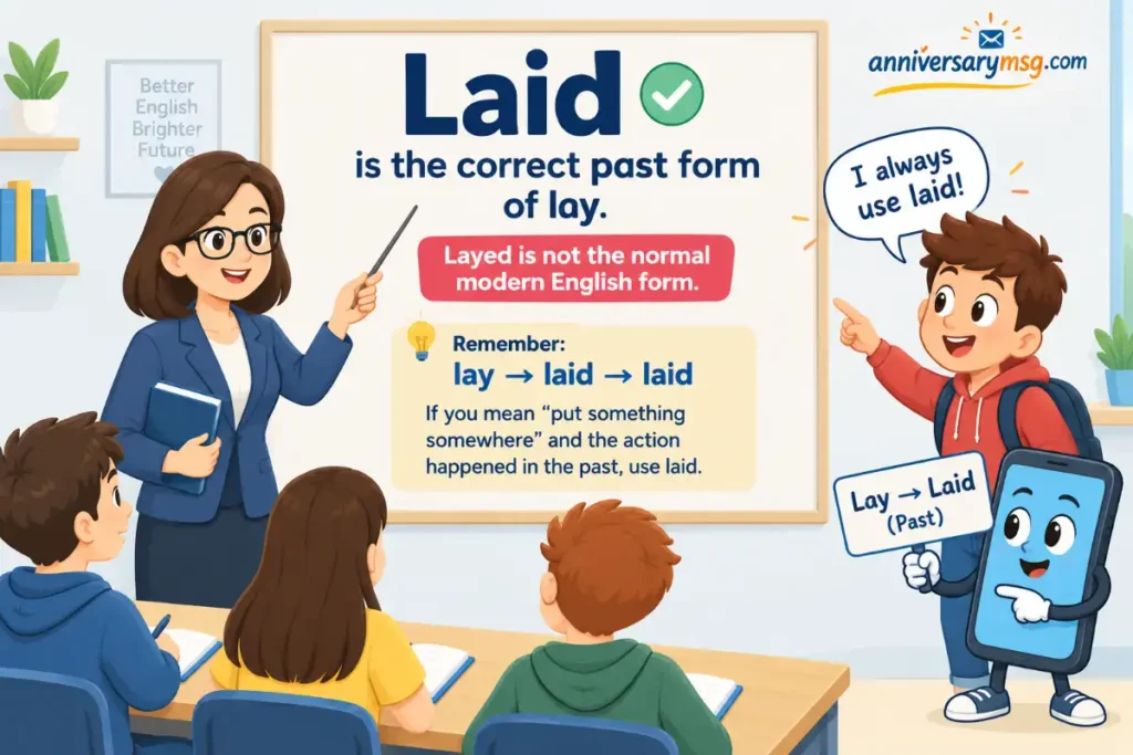 Final Answer Quick Recap of Laid or Layed