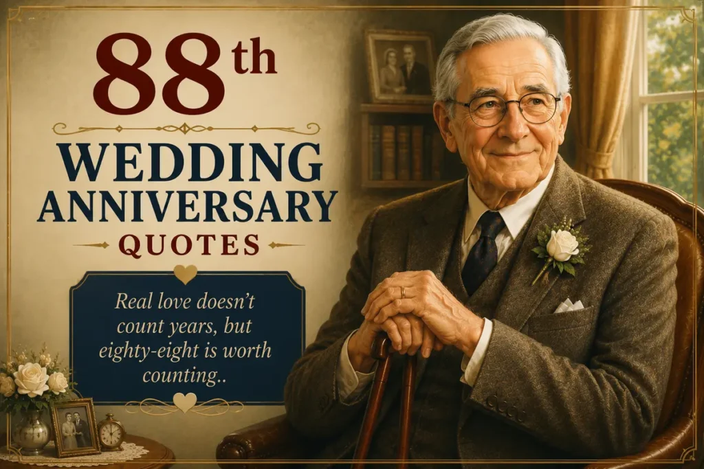 Short 88th Wedding Anniversary Quotes