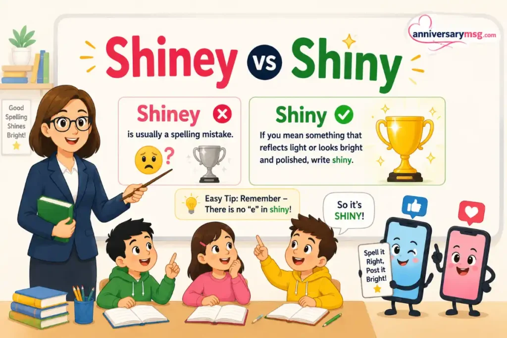 Simple Answer in One Look About Shiny vs Shiney 