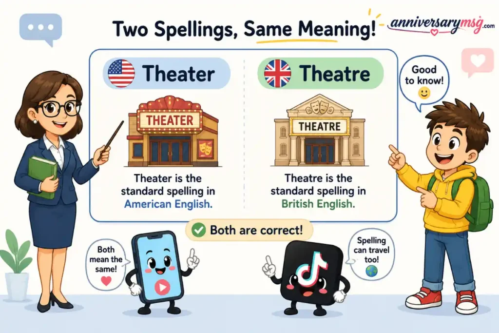 Simple Answer in One Look: Theater or Theatre