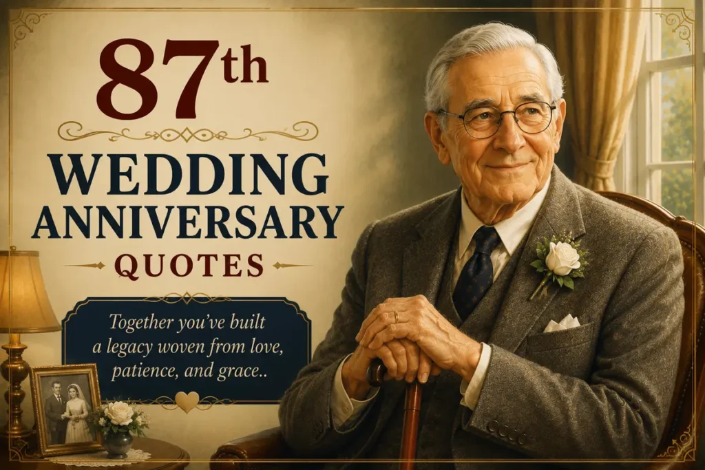 Heartfelt 87th Wedding Anniversary Quotes for a Lifetime of Love