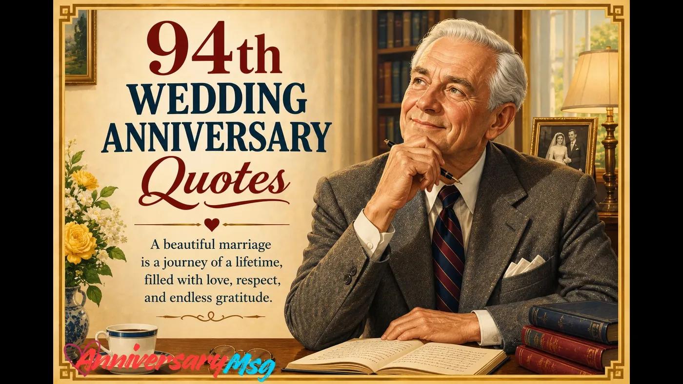 94th Wedding Anniversary Quotes for Priceless Love