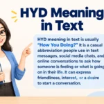 HYD Meaning in Text